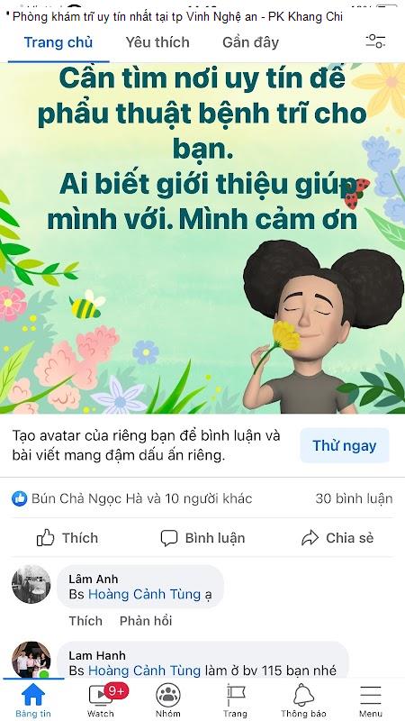 Phòng khám trĩ uy tín nhất tại tp Vinh Nghệ an - PK Khang Chi