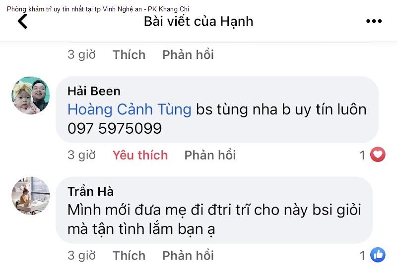 Phòng khám trĩ uy tín nhất tại tp Vinh Nghệ an - PK Khang Chi